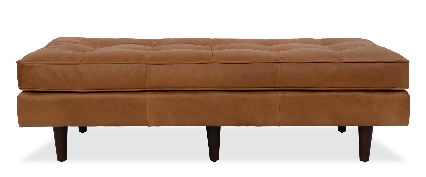 Scott Charme Cigar Leather Ottoman