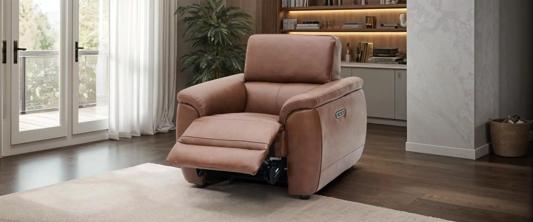 Modern Reclining Armchairs Leather Modern Leather Recliner Sofa