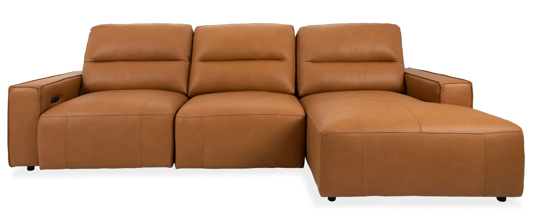 Tan leather sectional sofa 2025