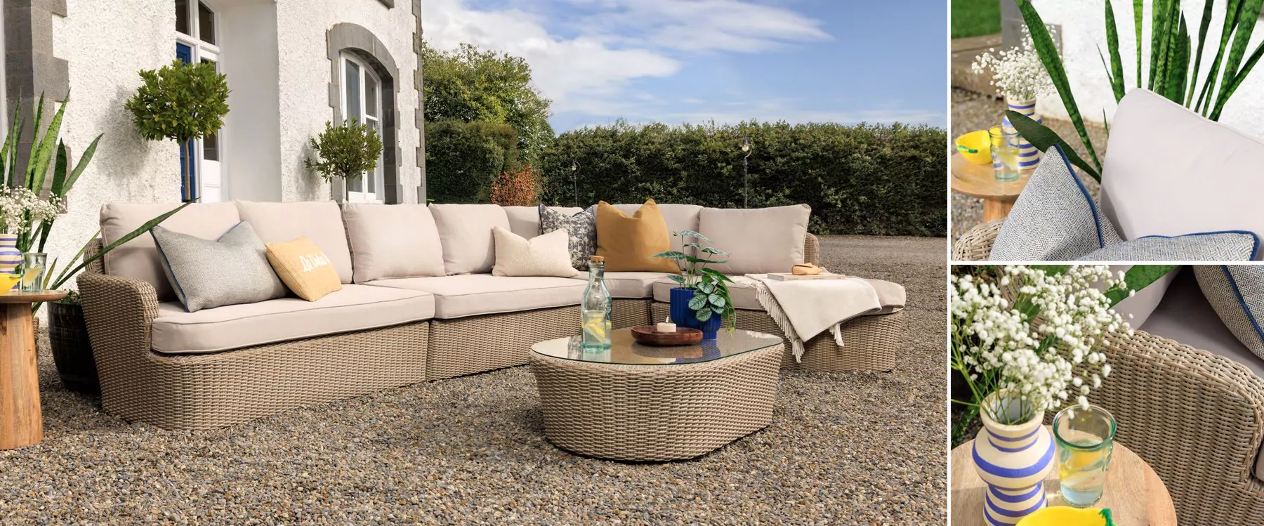 Albany Corner Sofa Garden Set