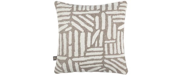 Olsen Natural Cream Grey Cushion - 43 cm X 43 cm