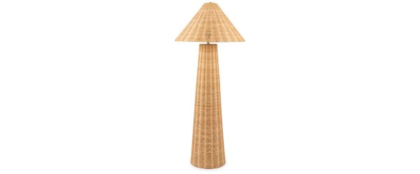 Caledonia Rattan Floor Lamp 55cm x 130cm