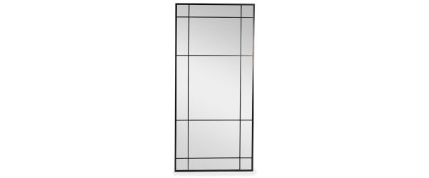 Nova Black Rectangular Mirror - 190 cm x 90cm