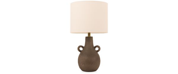 Lorelei Umber Ceramic Table Lamp 33cm x 58cm