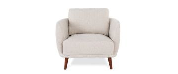 Avery Cream Fabric Armchair