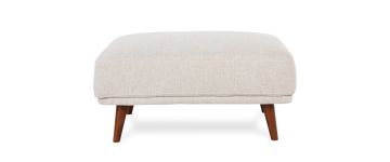 Avery Cream Fabric Footstool