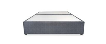 Respa 6ft Super King 2 Drawer Malta Fabric Divan Base in Grey