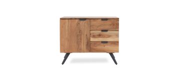 Osaka Acacia Wood 1 Door 3 Drawer Sideboard