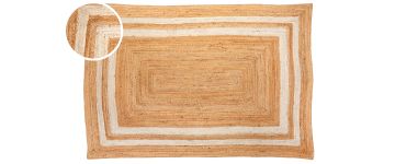 Rehya Braided Border Jute Rug - 170cm x 240cm