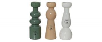 Recycled Coloured Glass Candle Holder