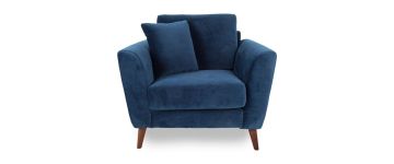 Kendal Navy Velvet Armchair
