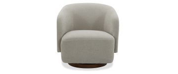 Otis Elite Dove Fabric Swivel Armchair