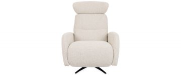 Alexio Sand Fabric Electric Recliner Armchair