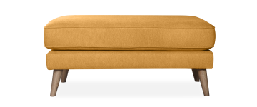 Anderson Yellow Fabric Footstool