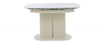 Avorio Cream Ceramic small Extending Dining Table