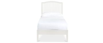 Ashby White Wooden 3ft Single Bedframe