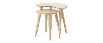 Dansk-Scandi Oak Nest Of Lamp Tables