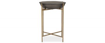 Alix Gunmetal Storage Side Table