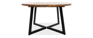 Calia Oak Round to Oval Extending Dining Table