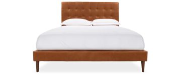 Scott Charme Cigar Leather 5ft Bedframe