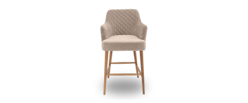 Cuban Cappuccino Fabric Bar Stool