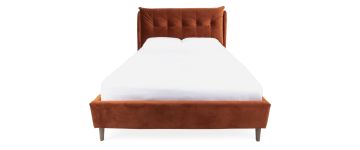 Embrace Rust Velvet 4ft 6 Double Bedframe