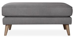 Anderson Grey Fabric Footstool