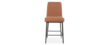 Ezra Tan Faux Leather Bar Stool 