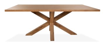 Austin Oak 2M Rectangular Starburst Dining Table