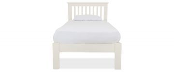 Amelia White Wooden 3ft Single Bedframe