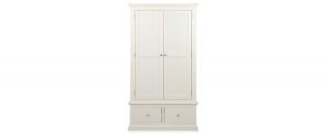 Amelia White Wooden 2 Door Wardrobe