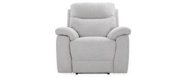 Chicago Dove Grey 1 Seater Power Recliner 