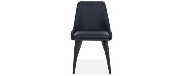 Powell Navy Faux Leather Dining Chair
