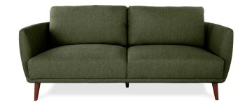 Avery Moss Green Fabric 3 Seater Sofa