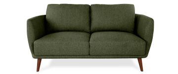 Avery Moss Green Fabric 2 Seater Sofa