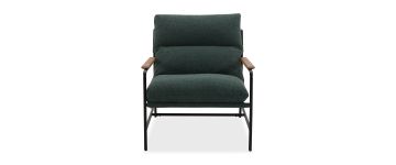 Clark Green Wool Accent Chair
