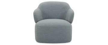 Sloane Star Grey Wool Fabric 1 Seater Armchair