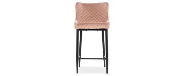 Jasper Pink Velvet Barstool