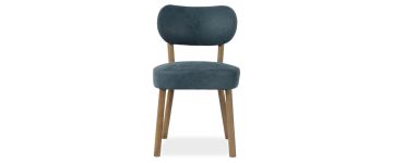 Astrid Blue Leather Dining Chair