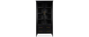 Maison Black Oak Display Cabinet