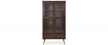 Malmo Acacia Wood Display Cabinet