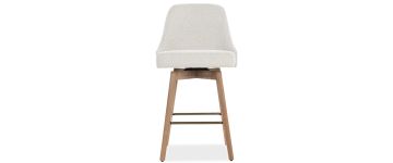 Ivan Cream Boucle Fabric Barstool