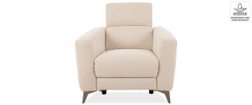 Harriet Cream Fabric Power Recliner Armchair