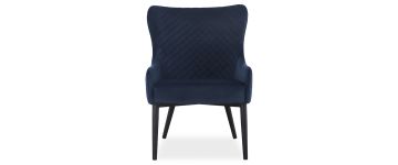 Jasper Deep Blue Velvet Lounge Chair