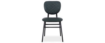 Duke Dark Green Faux Leather Dining Chair