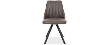 Austin Dark Grey Fabric Swivel Chair 