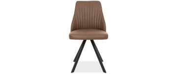 Austin Brown Fabric Swivel Chair 