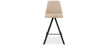 Austin Light Cream Fabric Swivel Bar Stool