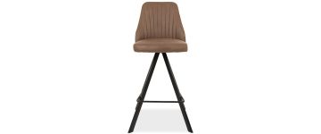 Austin Dark Brown Fabric Bar Stool 