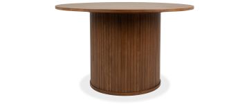 Lyra Dark Natural Oak 1.3M Round Dining Table